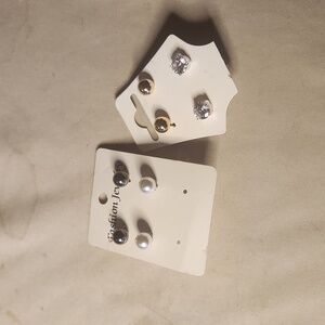 Fashion jewelry 4 pair studs